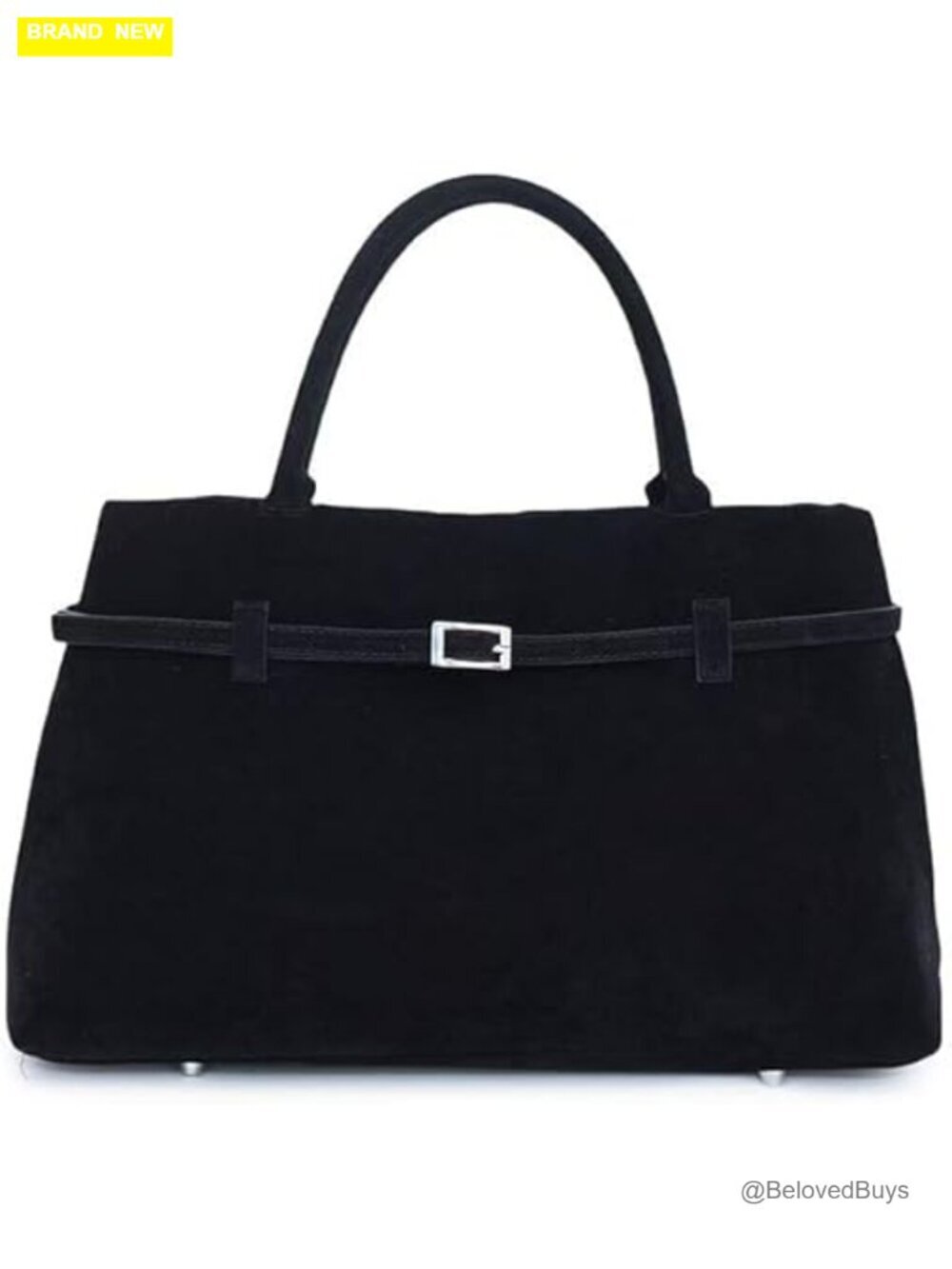 Faux Suede Large Tote Bag Shoulder Satchel Hobo Bucket Handbag
